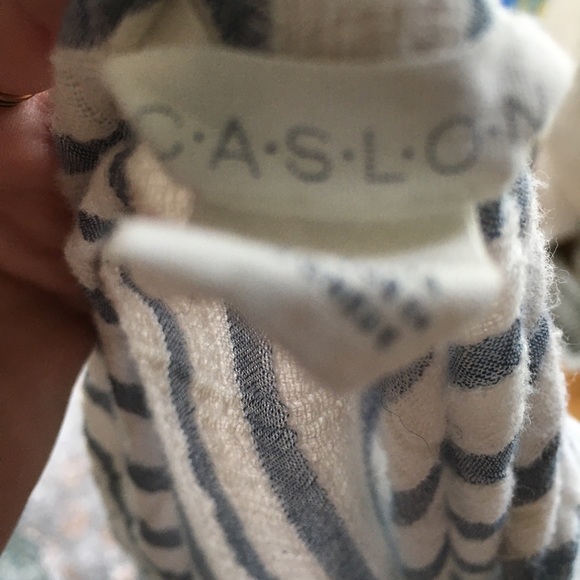 Caslon White & Blue Striped Shirt w/ Shoulder Ties - Picture 4 of 5